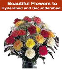 Flowers to Hyderabade India